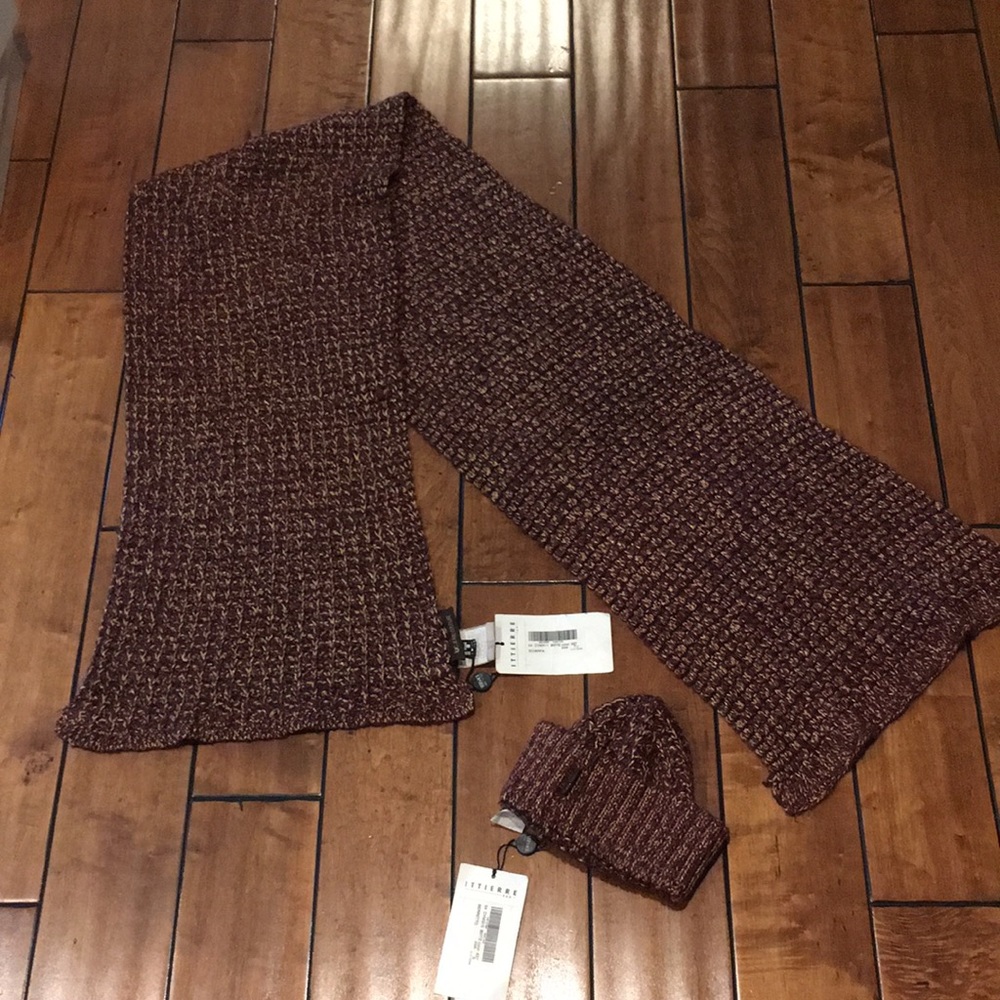 Versace jeans couture scarf with hat